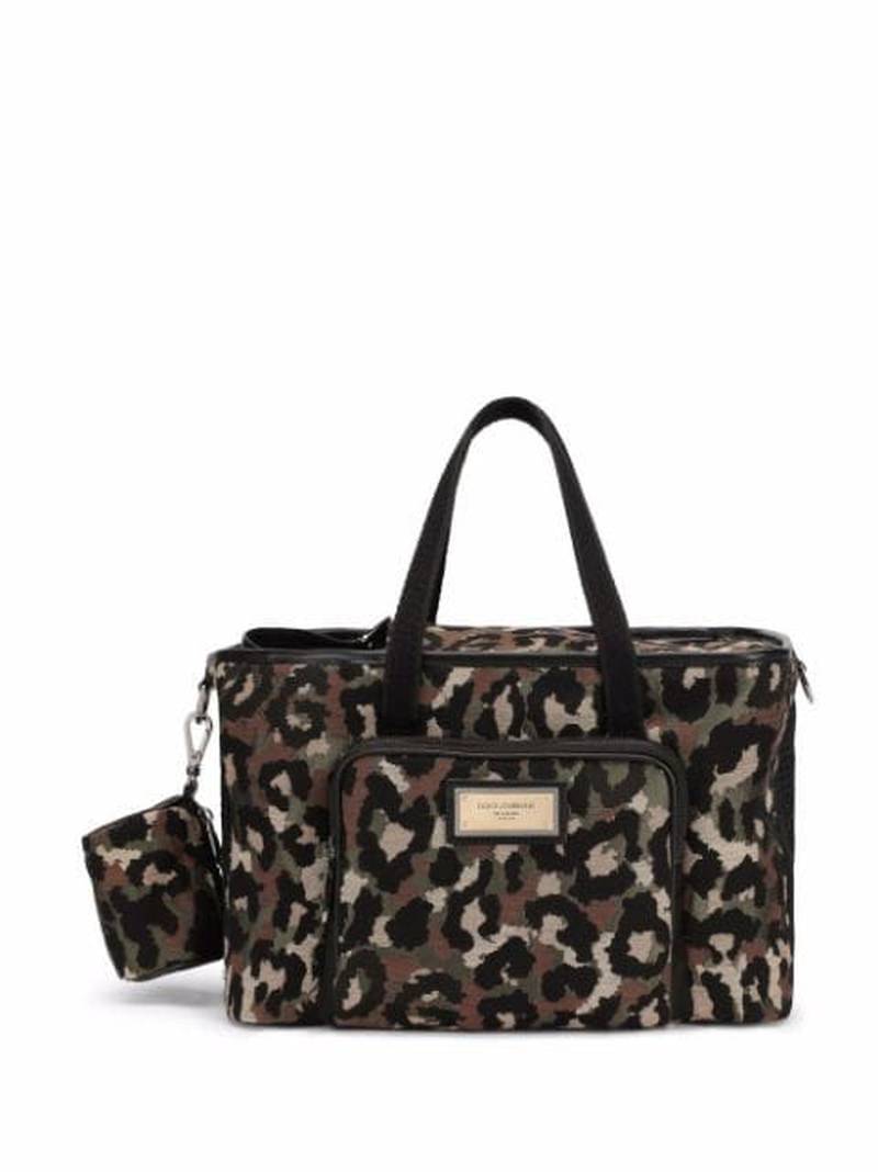 Leopard print pet carrier, Dh8,500 ($2,314), Dolce & Gabbana, at Farfetch.com. Photo: Farfetch