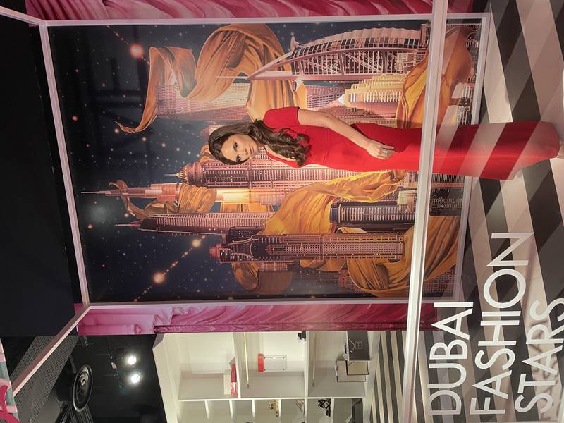 Victoria Beckham poses against a Dubai backdrop at Madame Tussauds Dubai. All photos:  Janice Rodrigues / The National