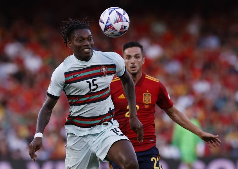 Rafa Leao 6 - The AC Milan striker should have done better with Portugal’s best chance of the game with half an hour to go. He initially did well but his finish lacked power and was well saved by Simon.

EPA