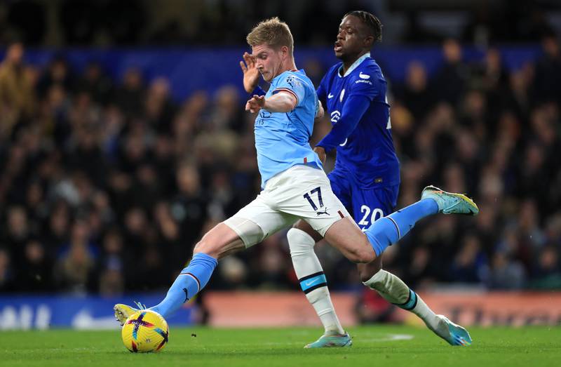 CM: Kevin De Bruyne (Manchester City): Chelsea did a great job to keep De Bruyne quiet in the first half but had no such luck in the second. The Belgian played his part in the goal and generally controlled the midfield after the break. PA