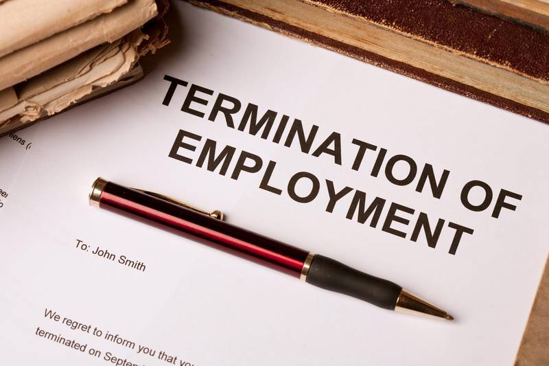 Termination of employment document