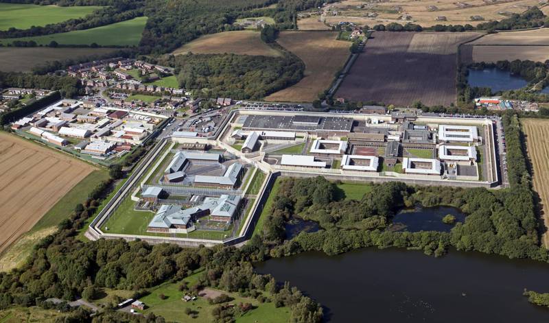 The Frankland & Long Newton Prison in County Durham will be the first in Britain to have a separate section for inmates convicted extremist terrorism. APS (UK) / Alamy Stock Photo