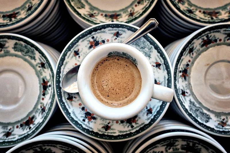 Cup of life? Espresso coffee at the historic Gran Caffe Gambrinus in Naples, Italy. AFP