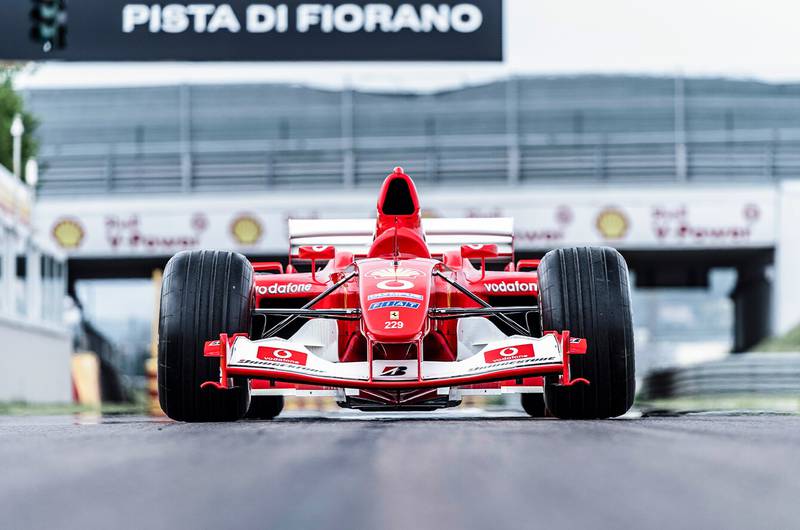 Michael Schumacher's winning Ferrari is up for auction in Geneva with an estimated price of $9.5 million. Photo: Sotheby's