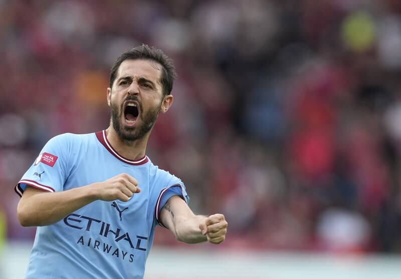 Manchester City's Bernardo Silva in action during the Community Shield match against Liverpool last month. EPA