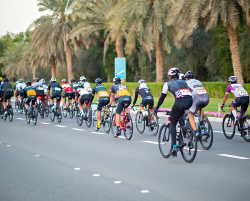 Cyclists will be divided into four assigned speed groups. Photo: Khalifa University Century Challenge 2023