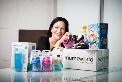Mona Ataya, founder and CEO of Mumzworld, an onlne market place dedicated to products for mothers with small children, poses for a portrait in her office on Monday, October 24, 2011, in Dubai, UAE. Photo by Siddharth Siva for The National