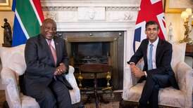 Rishi Sunak and Cyril Ramaphosa agree to take UK-South Africa ties to ‘next level’