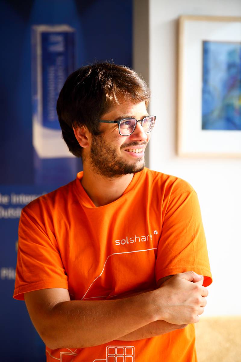 Dr Sebastian Groh, founder and managing director of SOLshare, created SOLbazaar, the world's first peer-to-peer energy exchange network where homes with a rooftop solar panel sell any excess electricity into a microgrid network where others can buy it.
