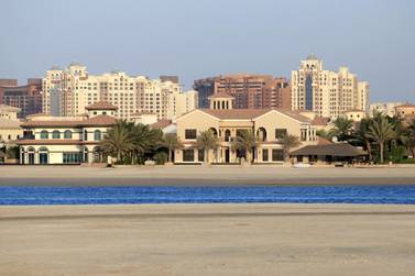 Dubai's Palm Jumeirah villas. Sarah Dea / The National
