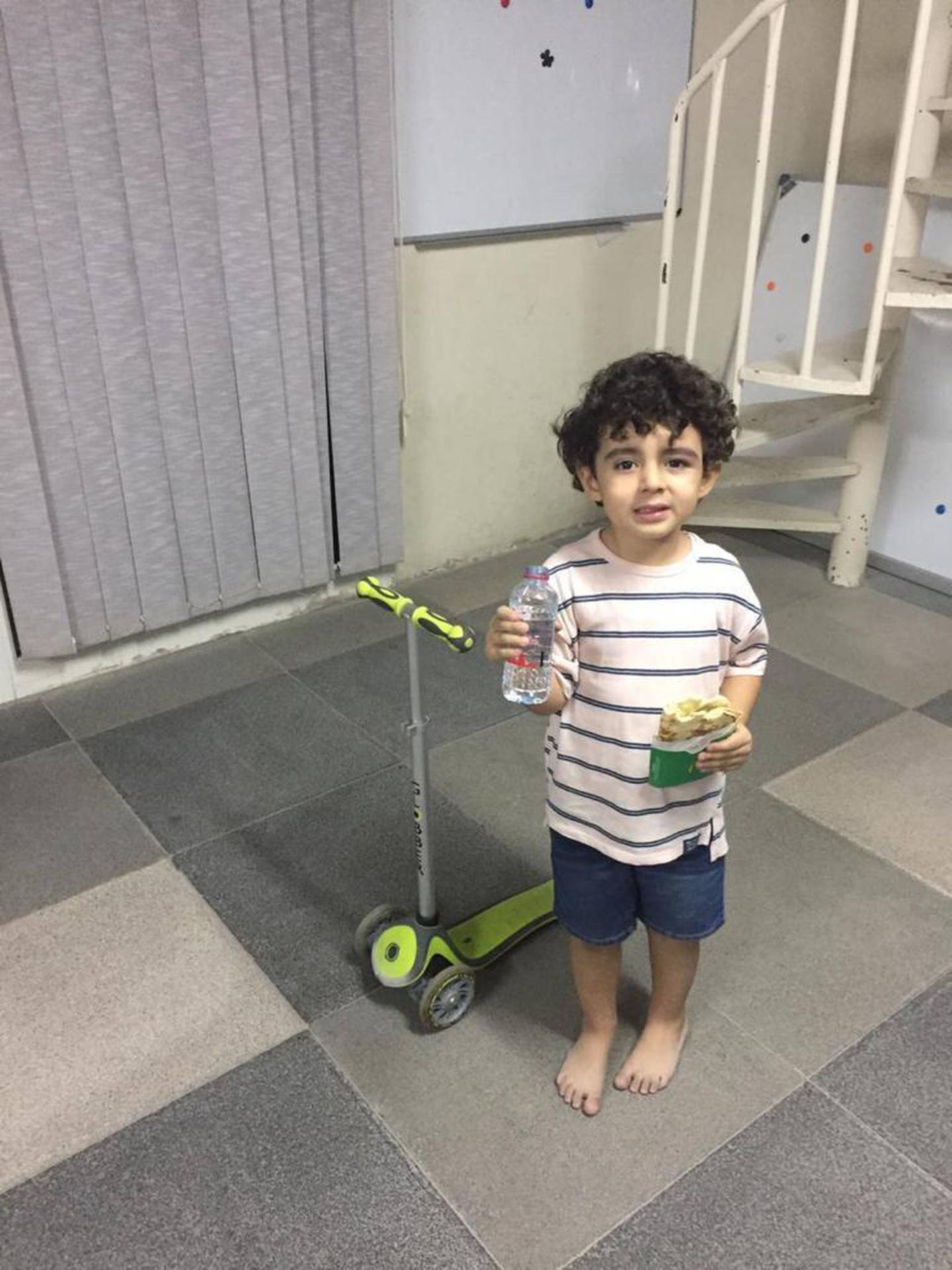 The boy rode away on his kick scooter and was found in Umm Suqeim 2 after a 40-minute search.