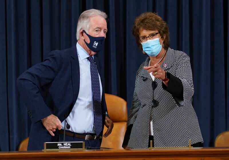 Jackie Walorski, US Representative from Indiana, with Richard Neal, chairman of the House ways and means committee. AP