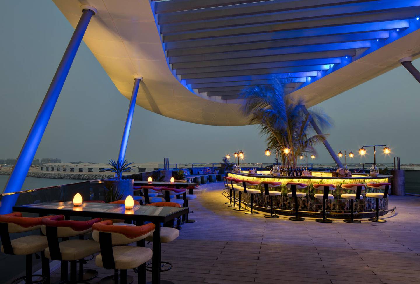 The terrace at Vakava Abu Dhabi will open for the cooler months