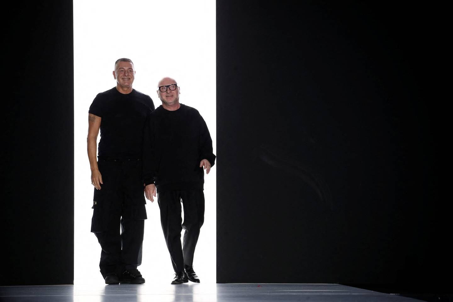 Designer Domenico Dolce, rechts, und Stefano Gabbana.  Foto: Reuters