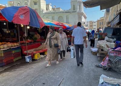 Sidi Bahri market in Tunis, on June 27, 2021. Reuters