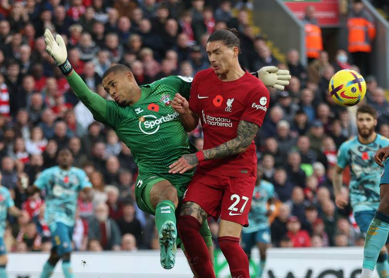 SOUTHAMPTON RATINGS: Gavin Bazunu - 5

The Irishman made a sharp save from Salah but might have been better placed to stop Firmino’s opener. Nunez beat him twice from close range. 
Reuters