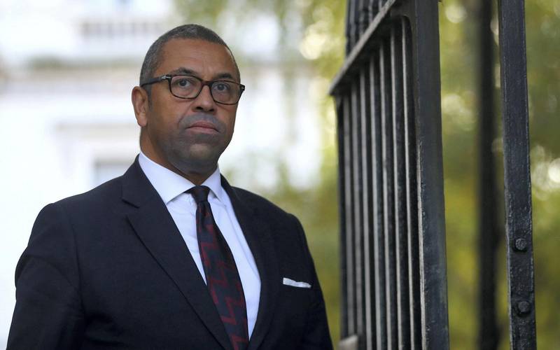 Britain's Conservative Party Chairman James Cleverly is seen outside Downing Street in London, Britain, October 18, 2019.  REUTERS/Hannah McKay