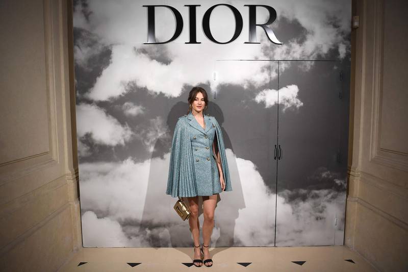 Shailene Woodley, in Dior, attends the Christian Dior show in Paris on July 1, 2019. AFP