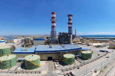 The Rades C power plant in Tunisia. A nationwide power cut on Wednesday lasted for about two hours