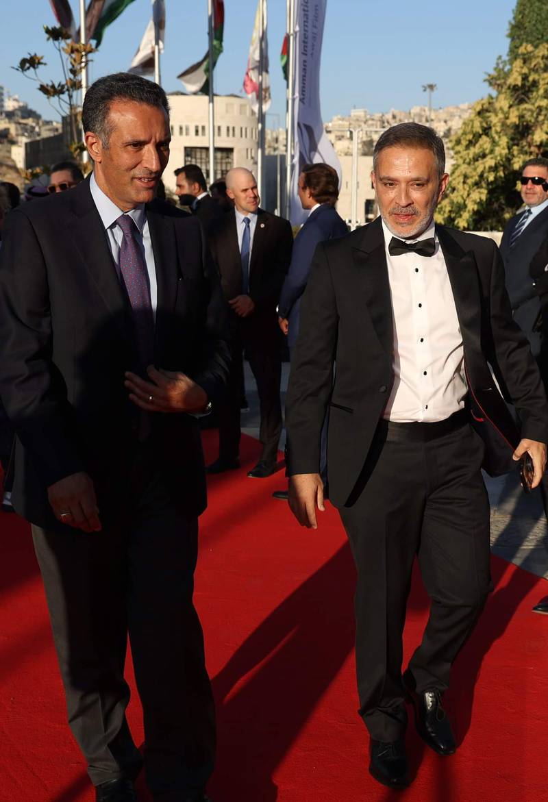 Mohannad Bakri (right), managing director of the Royal Film Commission — Jordan.