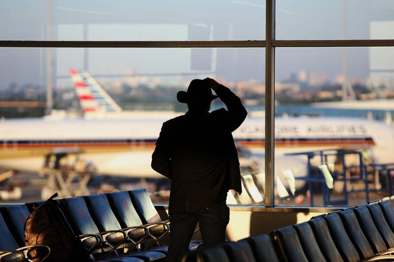 In Sydney, Australia, Alistair Percy takes in the view before boarding Air New Zealand Flight 246 for Wellington. Getty