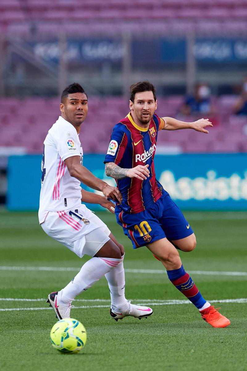 Lionel Messi - 7. A delightful ball over the top released Alba for Barca’s equaliser, but the Argentine really should have scored when he strolled past Ramos and forced a great save from Courtois. Booked for dissent in the closing stages. Getty