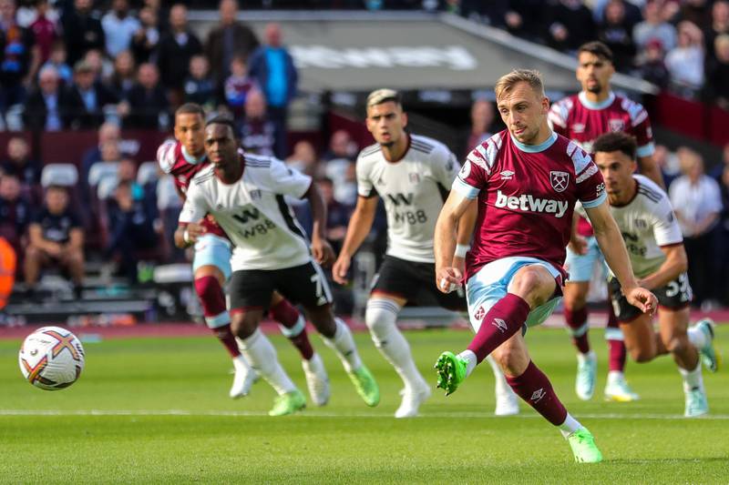 West Ham United 3 (Bowen pen 29', Scamacca 62', Antonio 90+1') Fulham 1 (Pereira 5'): West Ham came out on top at the London Stadium thanks to goals from Jarrod Bowen, Gianluca Scamacca and substitute Michail Antonio. "We deserved the win," said Hammers manager David Moyes. "We started slow, maybe an impact of playing on Thursday, but we grew into the game as it went on." PA