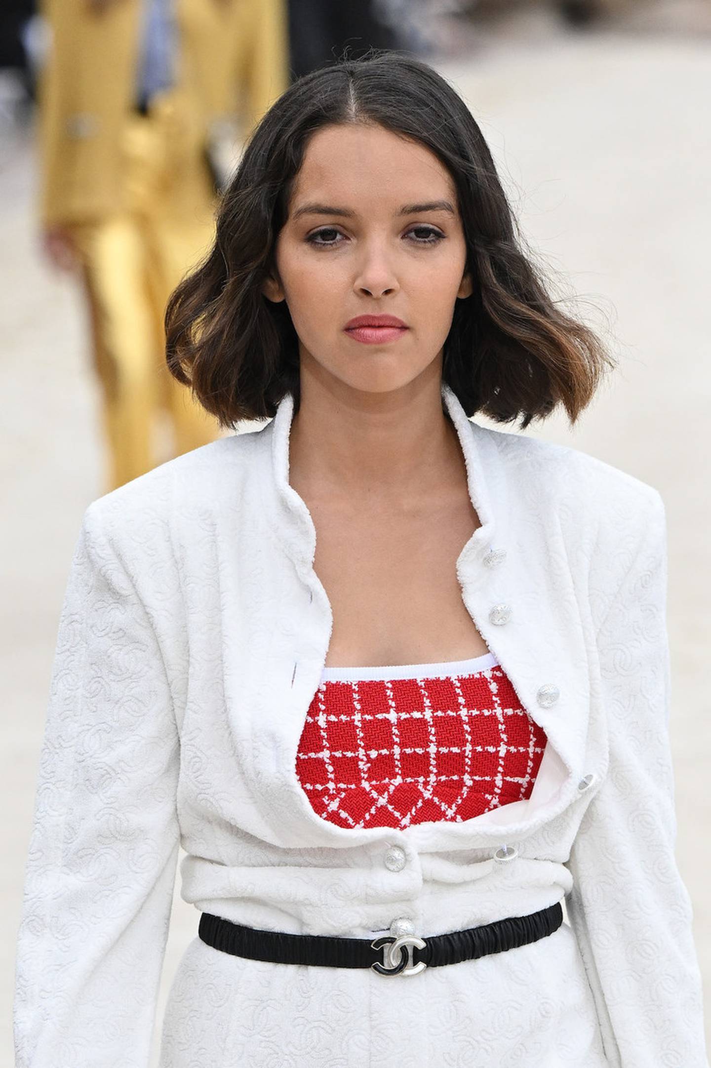 French-Algerian actress, and Chanel ambassador, Lyna Khoudri was also part of the show. Photo: Chanel
