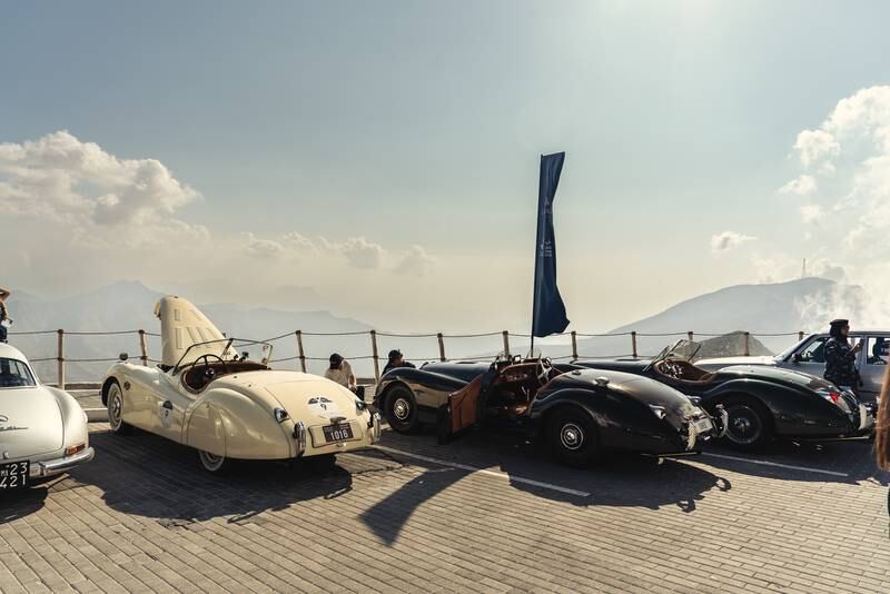 The event, which began on Sunday, brought classic car enthusiasts from around the world to the UAE
