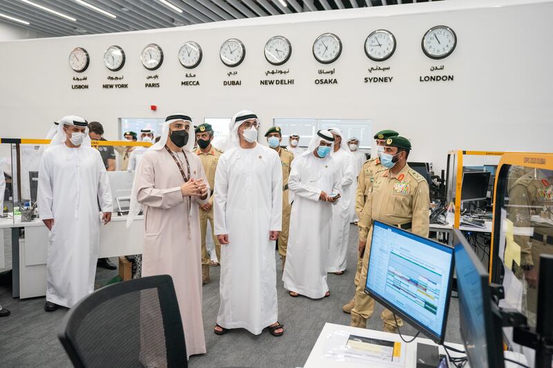 Sheikh Khaled bin Mohamed visits the Expo 2020 Dubai site, meets team members and reviews their preparations for the global event.