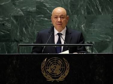 Yemen’s leader tells UNGA of need for sustainable peace in his country