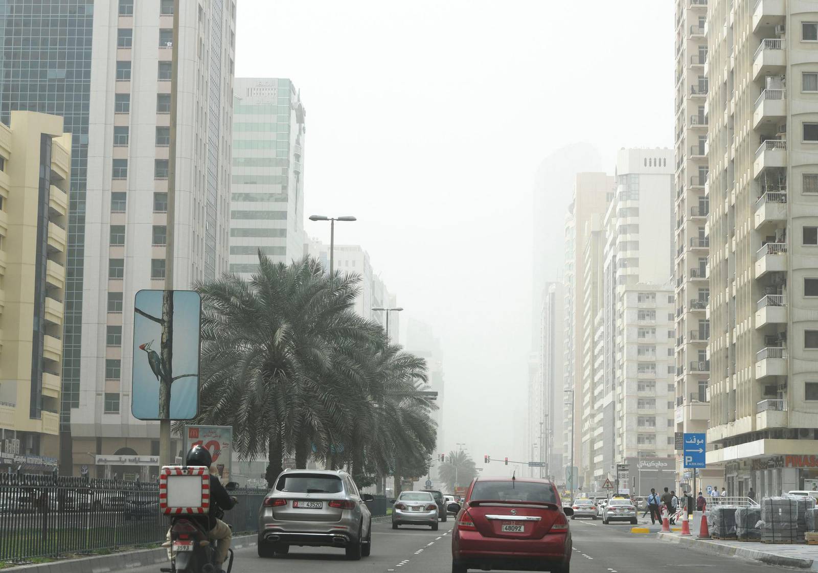 UAE weather Abu Dhabi and Dubai covered by sandstorms