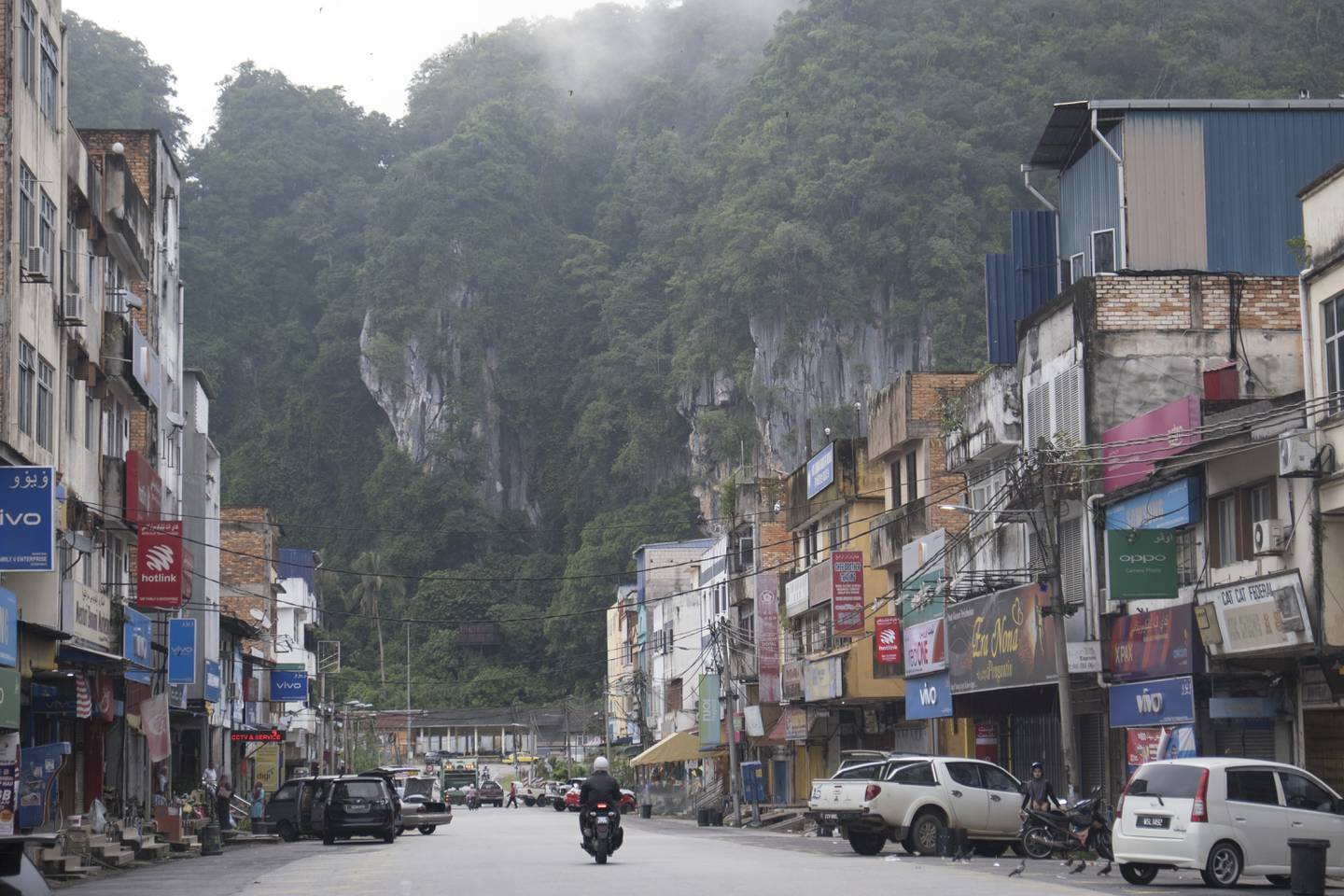 The former logging town of Gua Musang. Photo: Oliver Raw