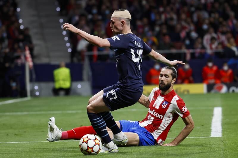 Phil Foden - 8, Took a big hit from Felipe that left him requiring a bandage on his head and was often a target for Atletico’s defence,. Coolly teed up Gundogan for a big chance. Made a vital intervention in his own box and did superbly to win a throw late on. Was given a late booking.
EPA