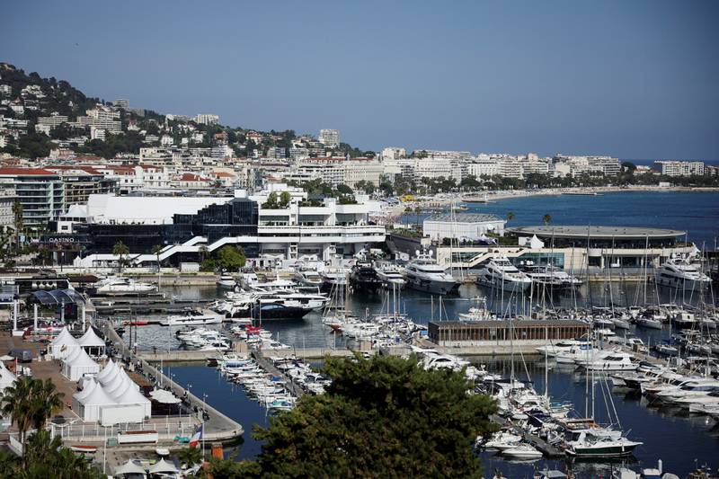 A general view shows the Palais des Festivals. The event promises to be back in full swing after two years of disruption owing to Covid-19. Reuters