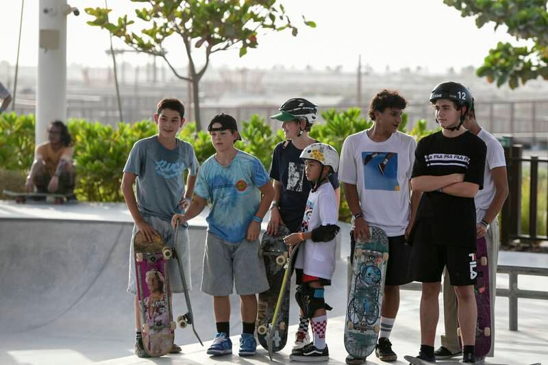 Some of those who took part in Summer Skate Fest. 
