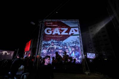 The film-making team of 'Gaza' donated the proceeds of an award win at the Docs Ireland film festival to the Gaza film festival. EPA