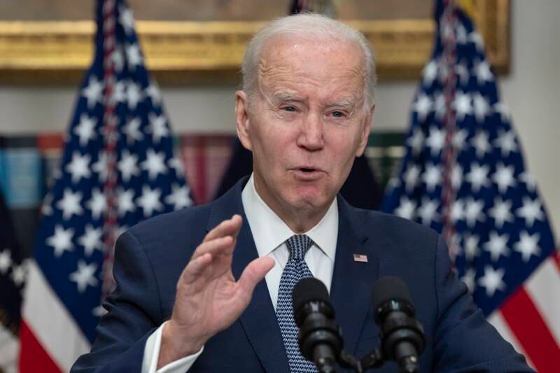President Joe Biden said those responsible for the collapses of Silicon Valley Bank and Signature would be held accountable. EPA
