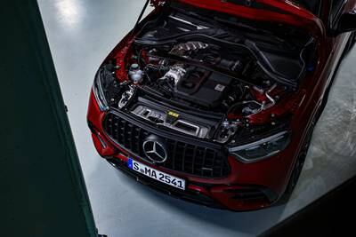 The car's AMG 2.0-litre turbo motor is the world’s most powerful four-cylinder production engine