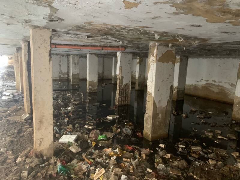 Abu Haidar's building in Jabal Mohsen sits above a rat-infested waste tip and open sewer. Jamie Prentis / The National