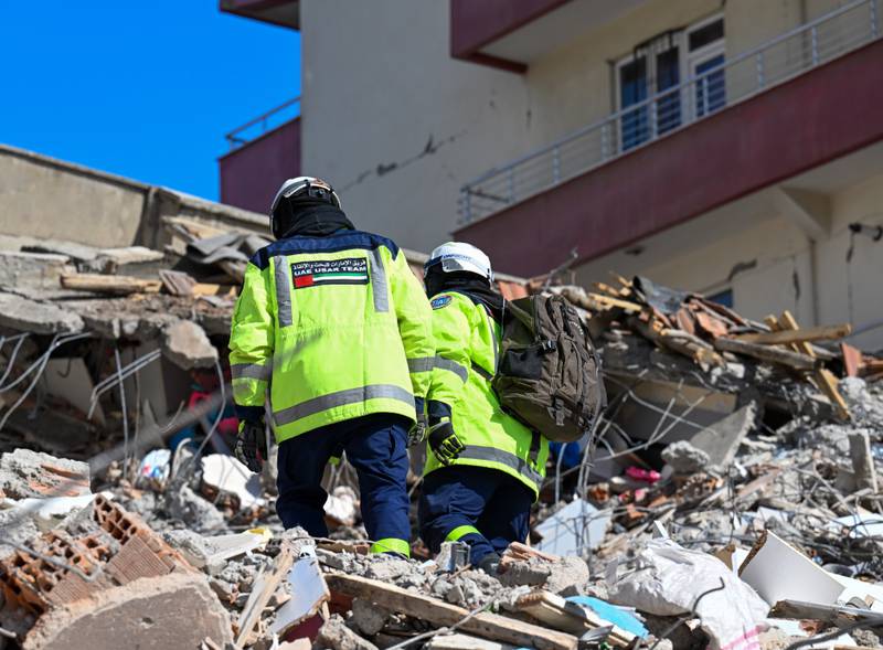 The operation was part of UAE efforts to mitigate the effects of the earthquake that struck areas of Turkey and Syria