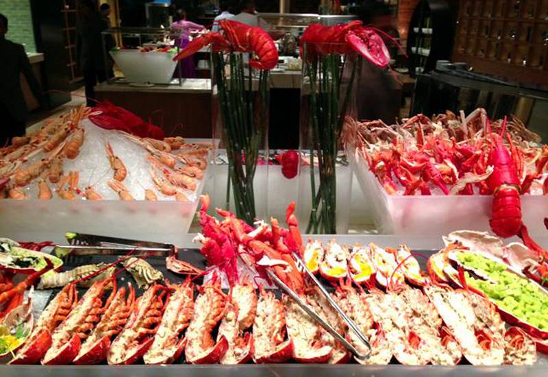 Claws lobster buffet at the Westin Abu Dhabi hotel