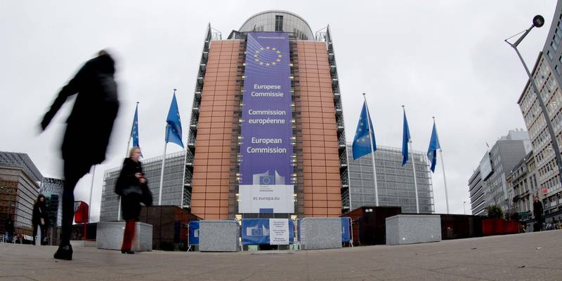 epa08026180 A general view shows the European Commission headquarters in Brussels, Belgium, 26 November 2019. President-Elect of the European Commission Ursula von der Leyen on 27 November 2019 will present her team of Commissioners-designate and the new Commission's programme to the European Parliament in Strasbourg, France. Members of the European Parliament (MEPs) will then discuss and decide (by simple majority) whether to elect the College of Commissioners or not.  EPA/OLIVIER HOSLET