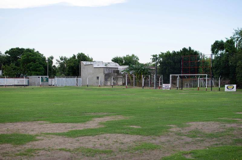 A view of the "Club Atletico y Social San Martin" where Emiliano Sala played soccer when he was young, in Progreso, Santa Fe province, Argentina. AFP