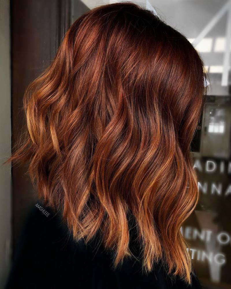Copper can range from caramel to pink, red and orange shades. Photo: Coya Spa & Salon