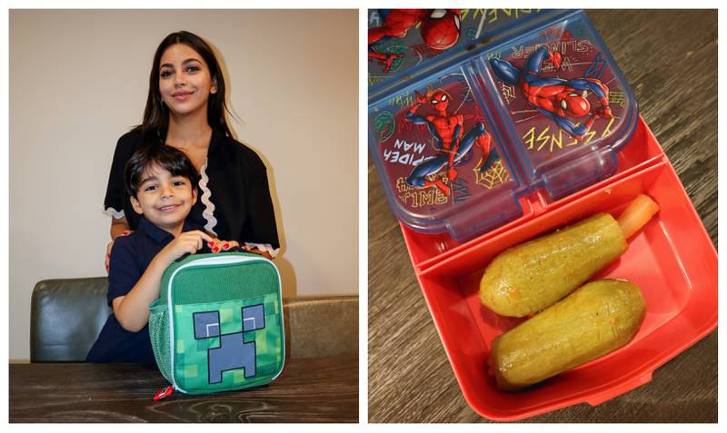 The snacks Dana El Arabeed puts in her son's lunchbox reflect her Palestinian heritage. Photo: Dana El Arabeed