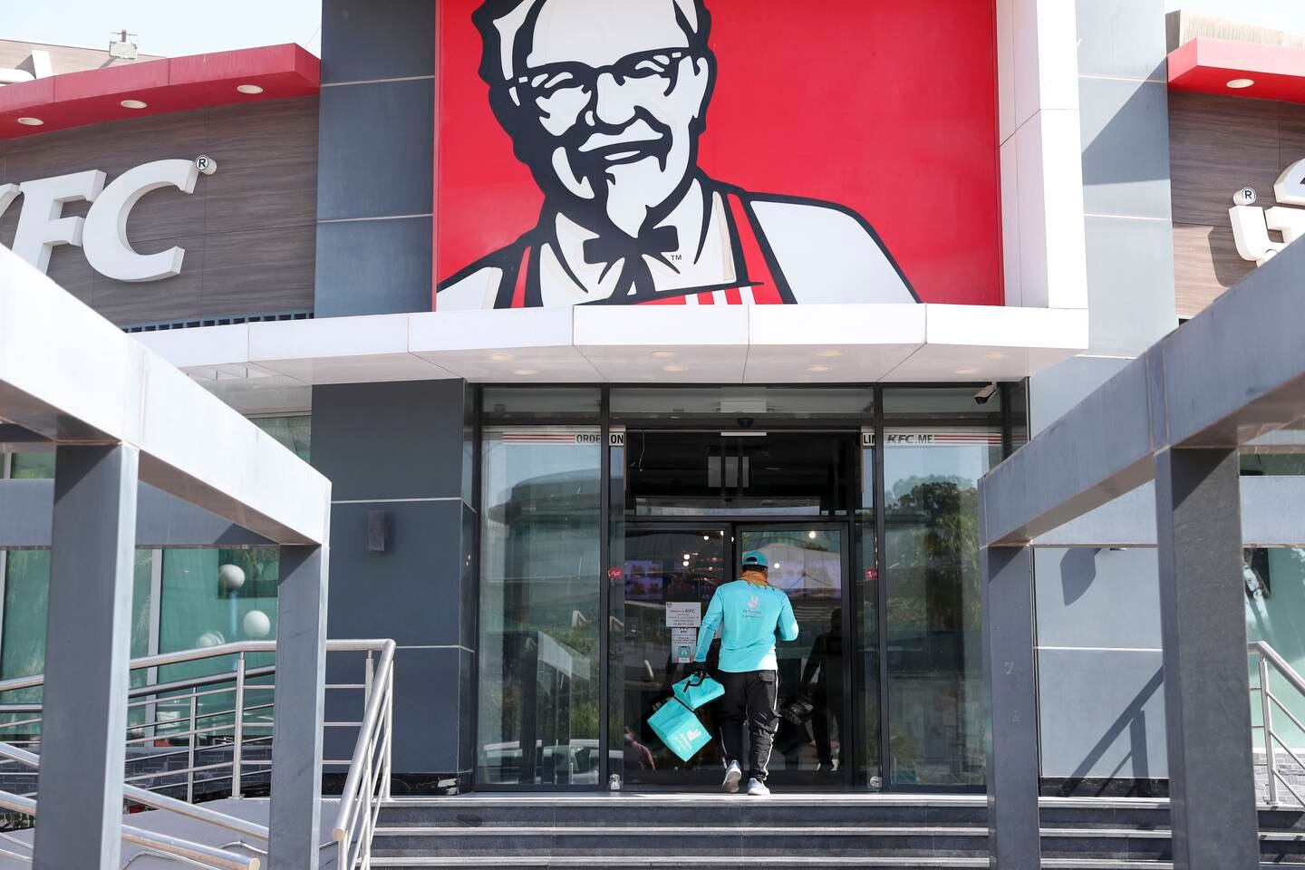 KFC is among the brands managed and operated by Americana in the Middle East. Khushnum Bhandari / The National
