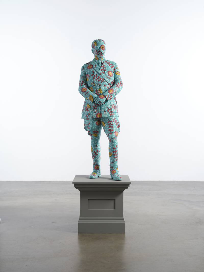 Yinka Shonibare, Decolonised Structures (Lord Kitchener), 2022. Commissioned by Sharjah Art Foundation. Photo: Yinka Shonibare / Stephen Friedman Gallery, London