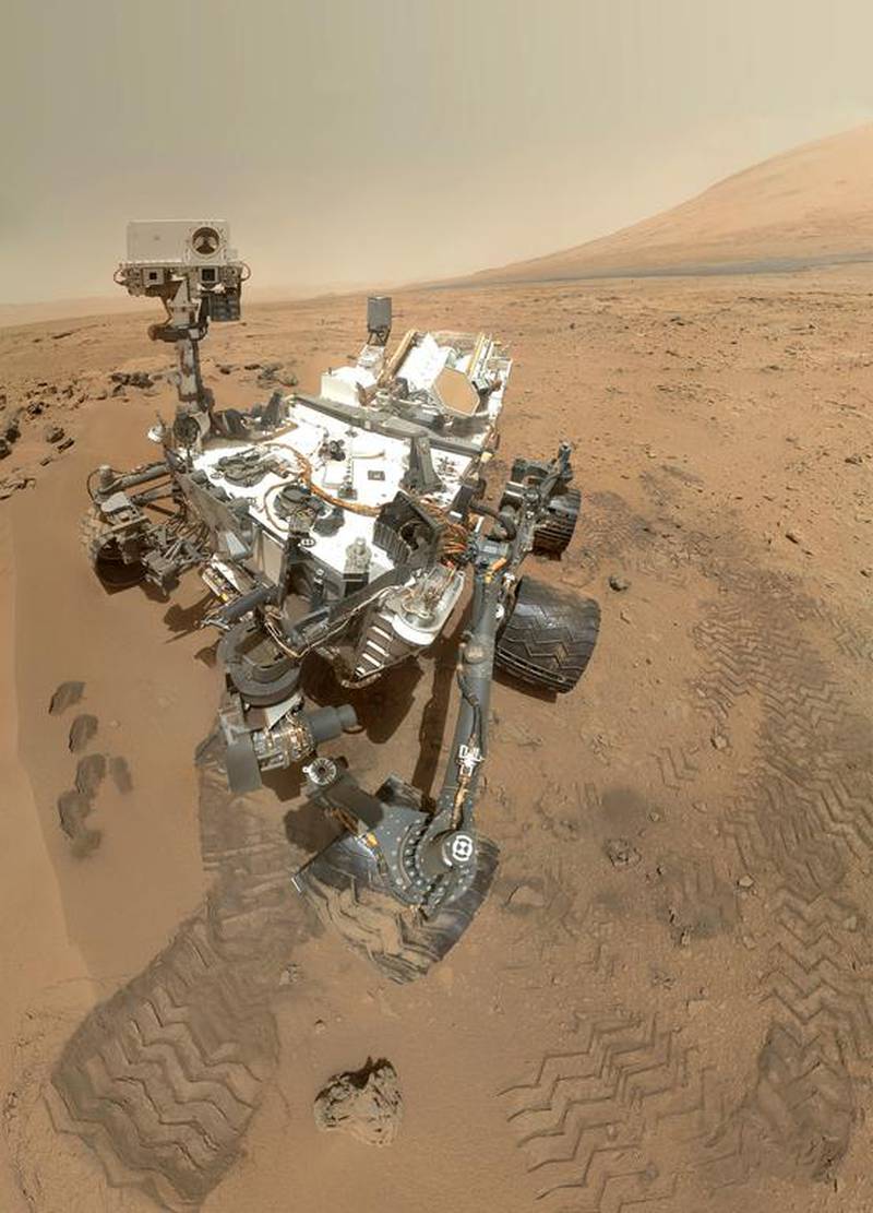 When the Nasa Curiosity rover landed on Mars in 2012, above, its Malin Space Science Systems camera captured the images of the Red Planet, thanks to the technology developed by a Greek company. EPA