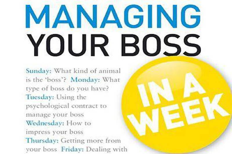 Cover of the book "Managing Your Boss in a Week,' by Sandi Mann.